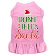 thumbnail image 1 of Christmas Dog Dress, Pet Dog  Cat Dress Screen Printed, "Don't Tell Santa", 1 of 10