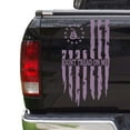 thumbnail image 1 of Dont Tread On Me Gadsden Flag Distressed American USA US Flag Truck Tailgate Vinyl Decal Compatible with most Pickup Trucks 1776 Betsy Ross Flag Decal (11" x 20", Lilac), 1 of 8