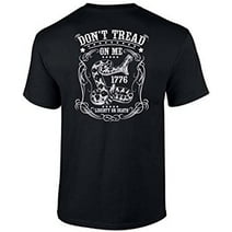 Dont Tread On Me Short Sleeve T-shirt 1776 Liberty Or Death-Black-Small