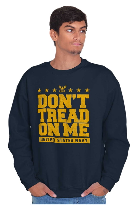 Dont Tread On Me United States Navy Unisex Plus Size Sweatshirt Brisco Brands 3X