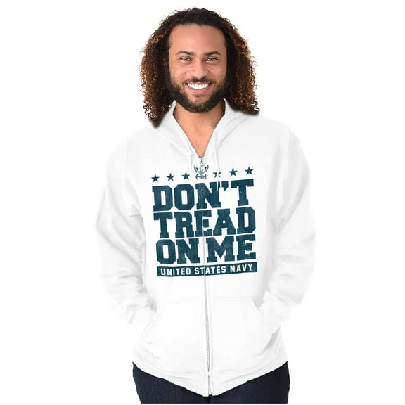 Dont Tread On Me United States Navy Zip Up Hoodie Men's Women's Brisco Brands M