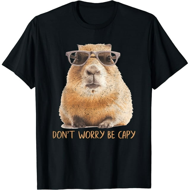 Dont Worry Be Capy Capybara T-Shirt - Walmart.com