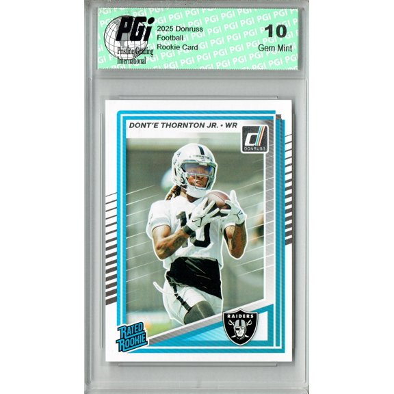 Dont'e Thornton 2025 Donruss Football #349 Rookie Card PGI 10