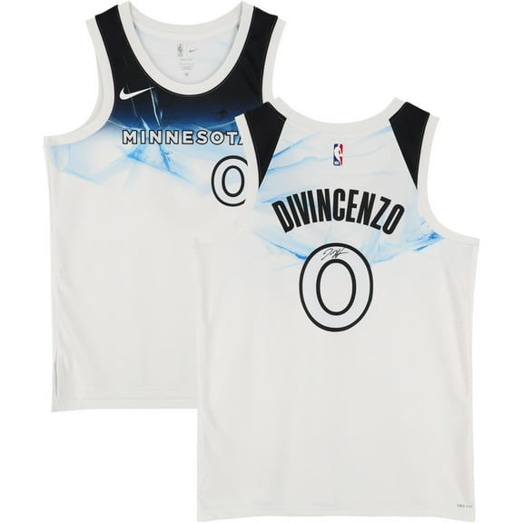 Donte DiVincenzo Minnesota Timberwolves Autographed White 2024-25 City Edition Swingman Jersey - Fanatics Authentic Certified