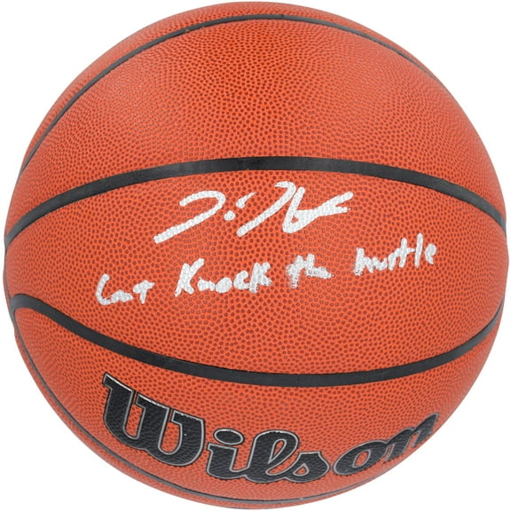 Donte DiVincenzo Minnesota Timberwolves Autographed Wilson Authentic Series Indoor/Outdoor Basketball with "Can't Knock The Hustle" Inscription - Fanatics Authentic Certified
