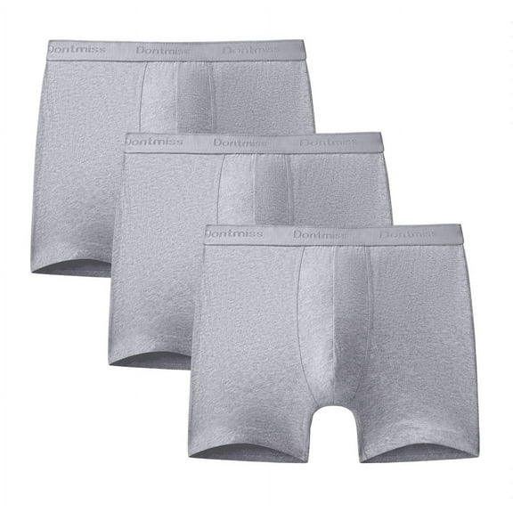 Dontmiss Men's Cotton Stretch 3-Pack Boxer Brief
