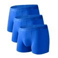 thumbnail image 1 of Dontmiss Men's Soft Breathable Bamboo Viscose Underwear 3-Pack Boxer Brief, 1 of 6