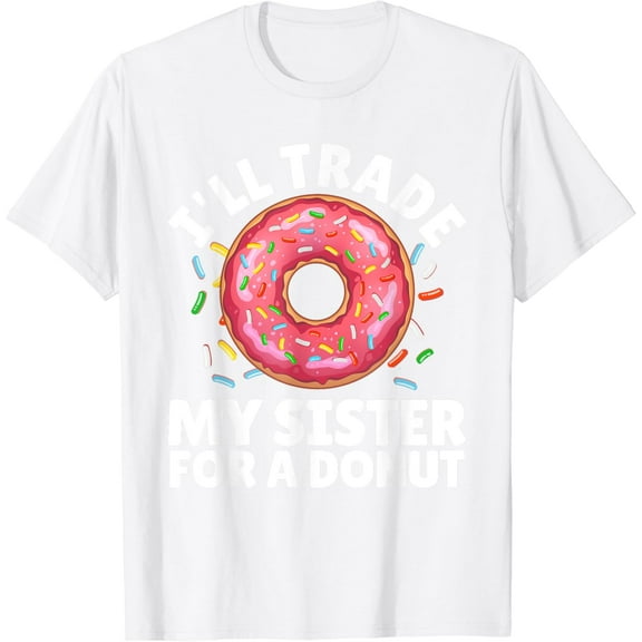 Donut Art For Boys Girls Kids Sister Doughnut Lover Donuts T-Shirt100% cotton