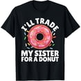thumbnail image 1 of Donut Art For Boys Girls Kids Sister Doughnut Lover Donuts T-ShirtMen's and women's pure cotton short-sleeved shirts, 1 of 6