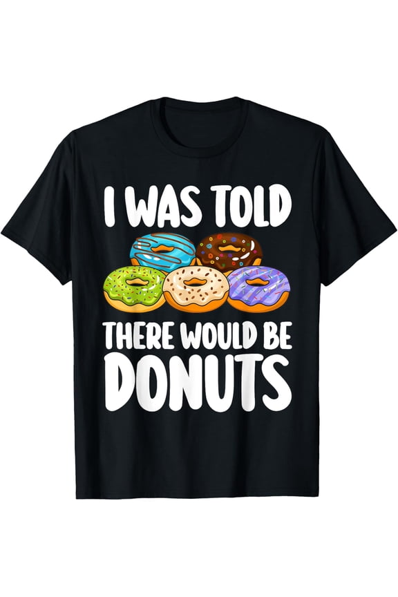 Donut Art For Men Women Kids Doughnut Novelty Lover Donut T-ShirtMen's and women's pure cotton short-sleeved shirts