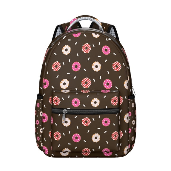 Donut Backpack for Students - Durable & Fashionable School Bag for College & Work, Trendy Donut Print, Large Capacity, Comfortable Fit, Awesome Donut Gift