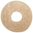 thumbnail image 1 of Donut Bagel Doodle Wood Shape Unfinished Piece Cutout Craft DIY Projects - 4.70 Inch Size - 1/8 Inch Thick, 1 of 7