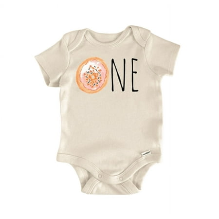Donut Birthday 1St Baking Newborn Baby Bodysuit