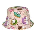 thumbnail image 1 of Donut Bucket Hats for Woman Packable Summer Sun Hat Beach Caps For Fisherman Outdoor Travel Hiking, 1 of 4