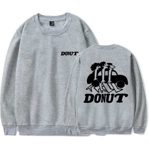 Donut Car Crewneck Sweatshirt Merch Casual Sweatshirt Unisex Clothing