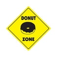 thumbnail image 1 of Donut Crossing Sign Zone Xing | Indoor/Outdoor | 20" Tall fried dough churro hot now, 1 of 5
