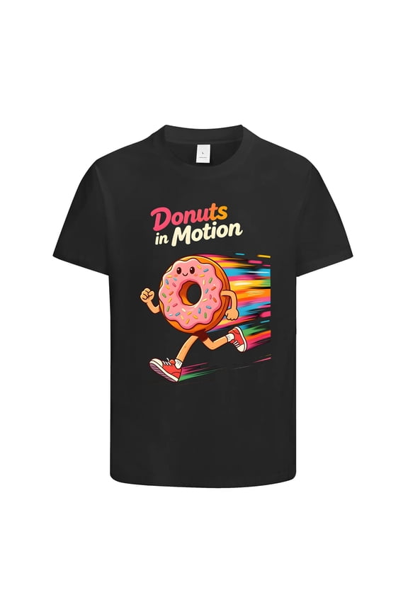 Donut Day Shirt for Men and Women, Funny Donut Shirt for Dessert Lover, Novelty Donuts T shirt with Creative Patterns, Funny Donuts Graphic Tee for Holiday, Cute Donut Tee for Party (XL)