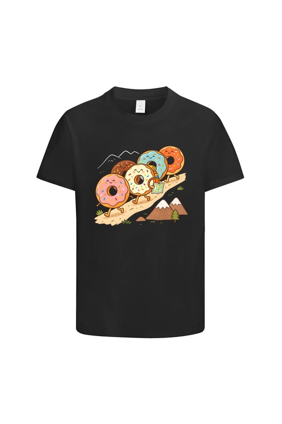 Donut Day Shirt for Men and Women, Funny Donut Shirt for Dessert Lover, Novelty Donuts T shirt with Creative Patterns, Funny Donuts Graphic Tee for Holiday, Graphic Tee (XXL)