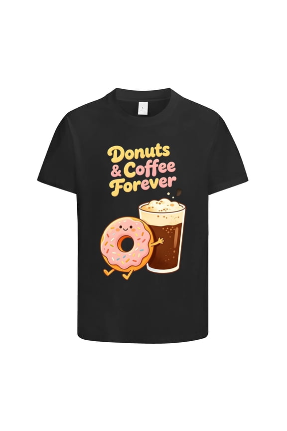Donut Day Shirt for Men and Women, Funny Donut Shirt for Dessert Lover, Novelty Donuts T shirt with Creative Patterns, Funny Donuts Graphic Tee for Party, Cute Donut Shirt for Holiday (S)