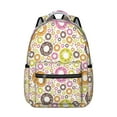 thumbnail image 1 of Donut Design Backpack - Fashionable & Sturdy School Backpack for Students & Adults, Roomy Laptop Compartment, Lightweight for Commute & Campus, Trendy Donut Graphics, Great Gift for Bakery Lovers, 1 of 6