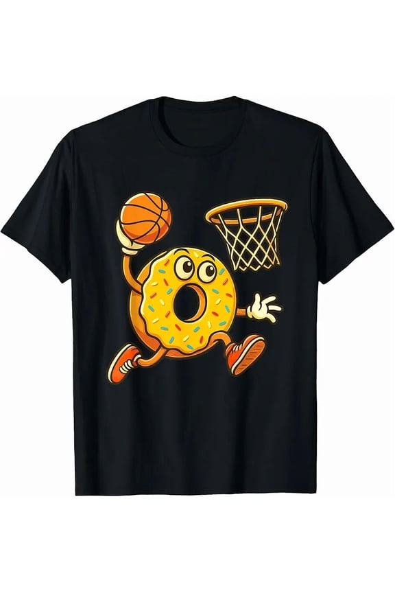 Donut Dunking - Basketball Player Basketball T-Shirt