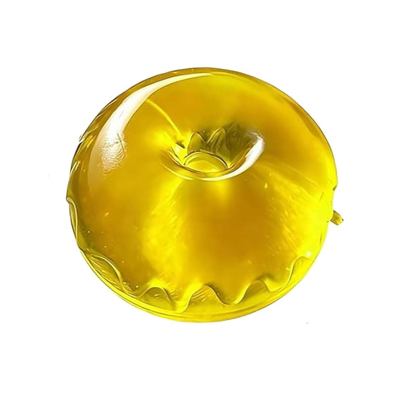 Donut Fidget Toy Yellow Slow Rising Stretchable Oil Filled Stress Relief Fidget Sensory Toy for Kids Adults Desk Stress Relief