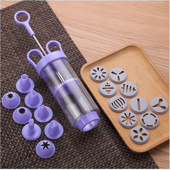 Donut Filler Injector, Cupcake Filler Tool Piping Kit, with 8 Cream Scrapers Frosting Piping Nozzles Kits, for Cake Cookie Baking