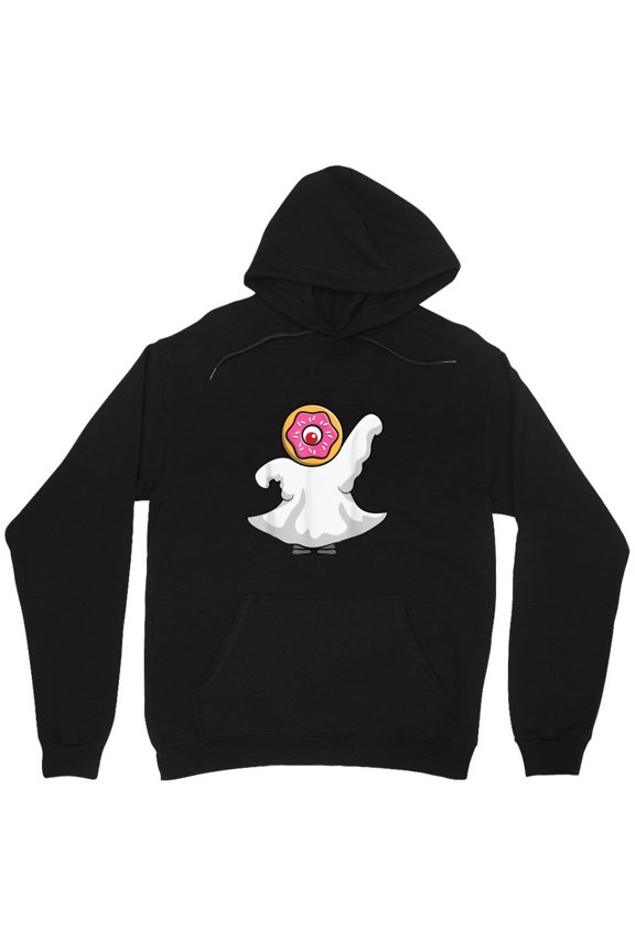 Donut Ghost Lazy Halloween Graphic Funny Foodie Holiday Costume Simple Art Cute M7654 Unisex Hoodie, Up to Size 5XL