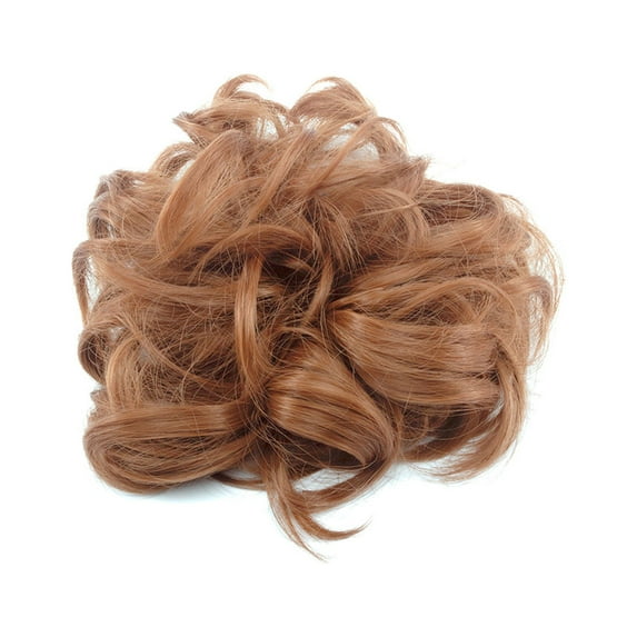 Donut Hair Bun Extension Chignons Hair Piece Wig Hairpiece Hair Bun Extensions Wavy Curly Messy