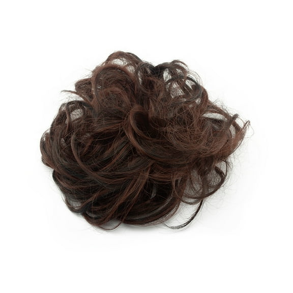 Donut Hair Bun Extension Chignons Hair Piece Wig Hairpiece Hair Bun Extensions Wavy Curly Messy
