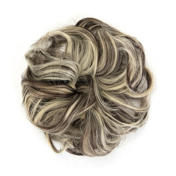 Donut Hair Bun Extension Chignons Hair Piece Wig Hairpiece Hair Bun Extensions Wavy Curly Messy