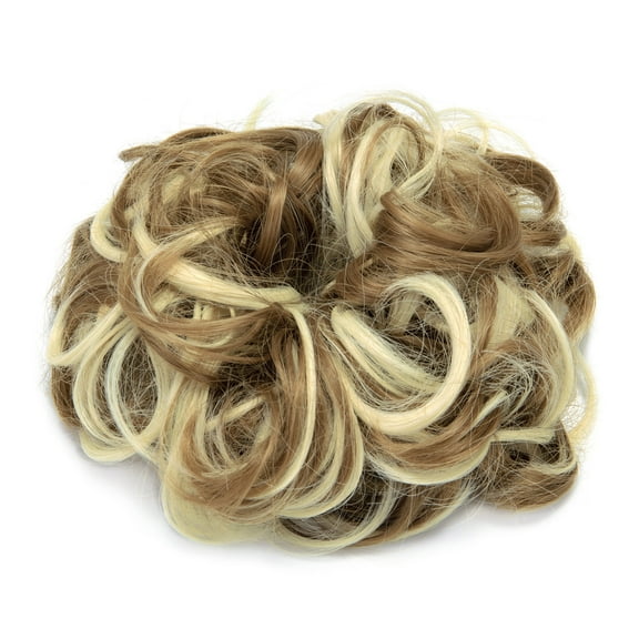 Donut Hair Bun Extension Chignons Hair Piece Wig Hairpiece Hair Bun Extensions Wavy Curly Messy