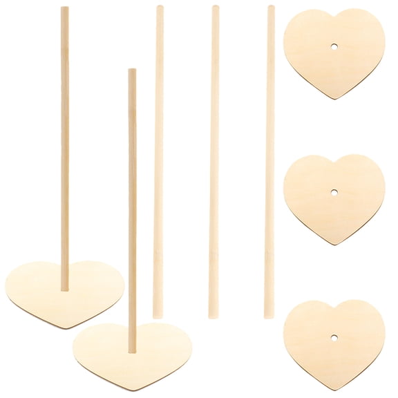 Donut Holder Wooden Crafts Birthday Party Decor Cake Display Stand Baby Bracket 5 Pcs
