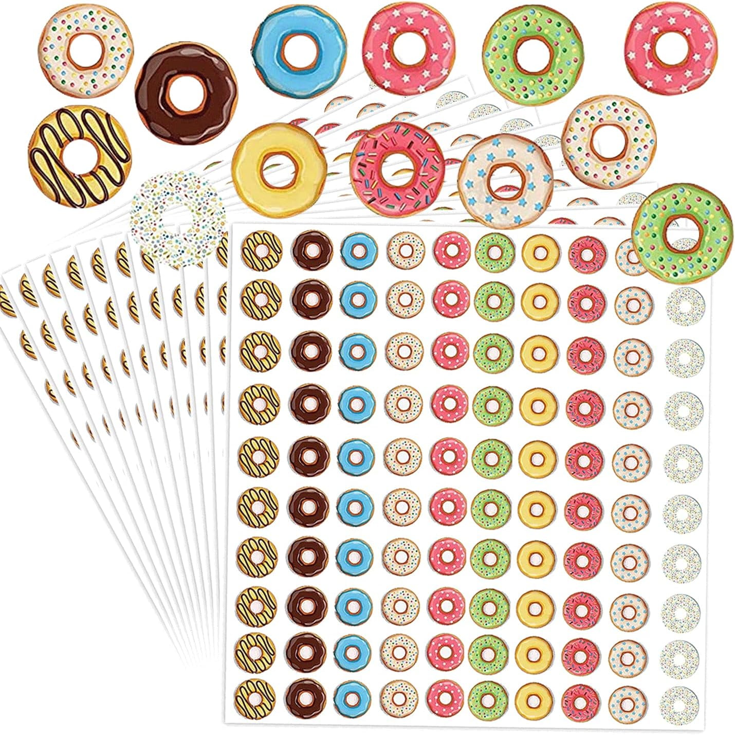Donut Hole Reinforcement Stickers,0.5inch Loose Leaf Paper Reinforcing