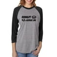 thumbnail image 1 of Donut Judge Me Unisex 3/4 Sleeve Baseball Raglan Tee, 1 of 1