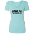 thumbnail image 1 of Donut Judge Me Womens V-Neck Tee, 1 of 1
