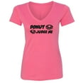 thumbnail image 1 of Donut Judge Me Womens V-Neck Tee, 1 of 1
