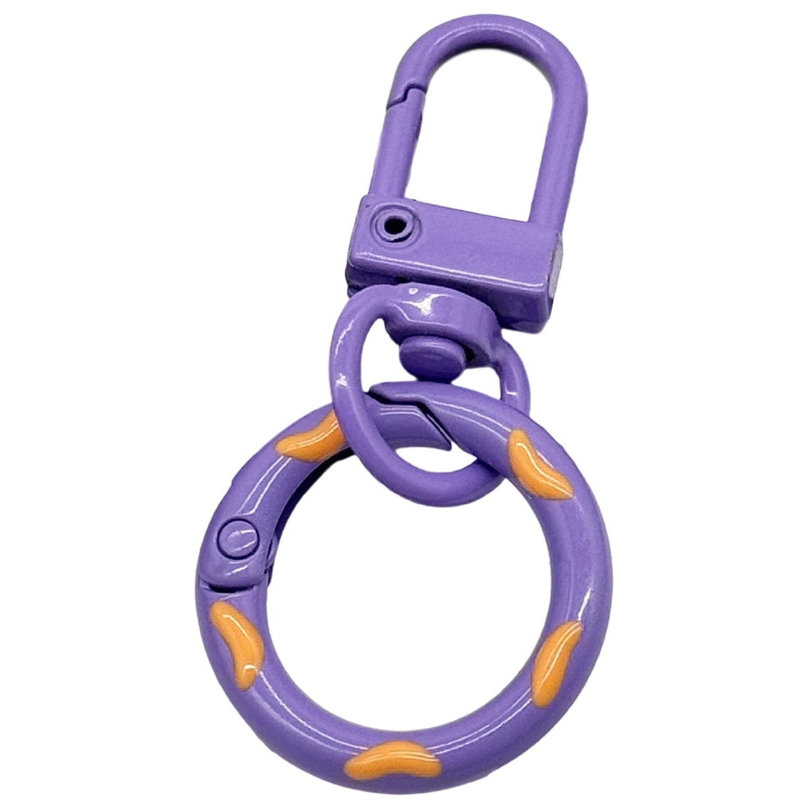 Donut Keychains Spring Hook and Door Knob Combo with Colorful Enamel ...