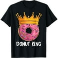 thumbnail image 1 of Donut King Doughnut Funny Donut Crown Sweet Baker T-Shirt, 1 of 2