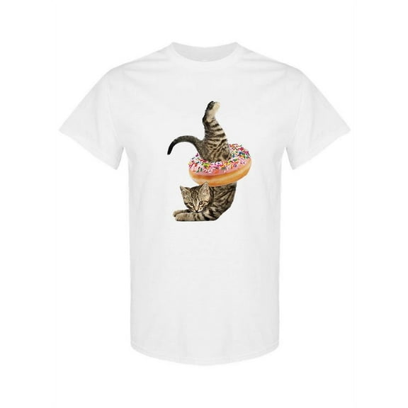 Donut Kitten T-Shirt Men -SPIdeals Designs, Male 4X-Large