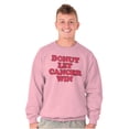 thumbnail image 1 of Donut Let Breast Cancer Win Women Crewneck Sweatshirt Brisco Brands L, 1 of 6