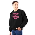 thumbnail image 1 of Donut Let Breast Cancer Win Women Crewneck Sweatshirt Brisco Brands S, 1 of 6