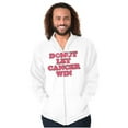 thumbnail image 1 of Donut Let Breast Cancer Win Zip Hoodie Sweatshirt Women Brisco Brands S, 1 of 6