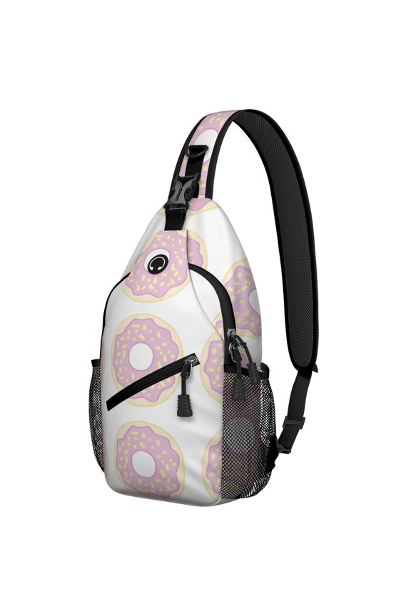 Donut Lover Life is Better with Donuts Lightweight Multipurpose Crossbody Sling Backpack for Travel Small Travel Backpack