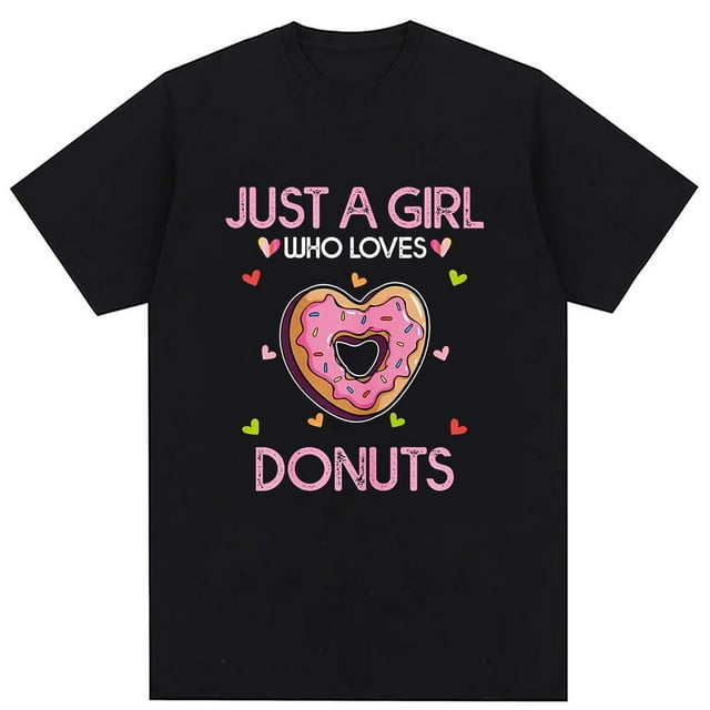 Donut Lover's Delight: Cute Women's Tee for Yummy 90s Vibes - Walmart.com