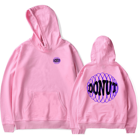 Donut Merch Hoodie Men's Hip Hop Printing Pullover Hooded Sweatshirts
