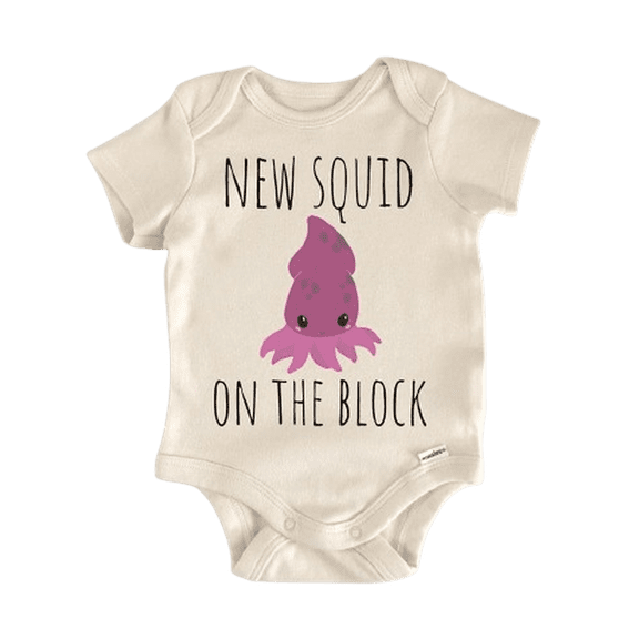 Squid Octopus Ocean Newborn Baby Bodysuit