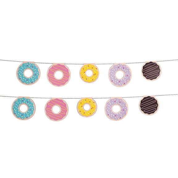 Donut Party Garland - Party Decor - 1 Piece