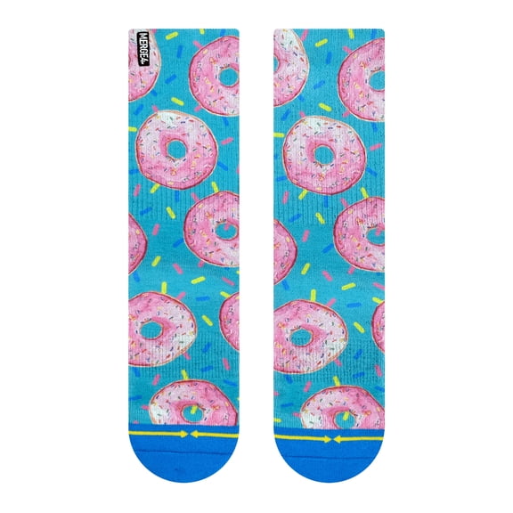 Donut Pastry Crew Socks with Art by Hanna Minck
