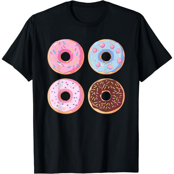Donut Pattern for Donut Party Supplies Outfit for Kids T-Shirt